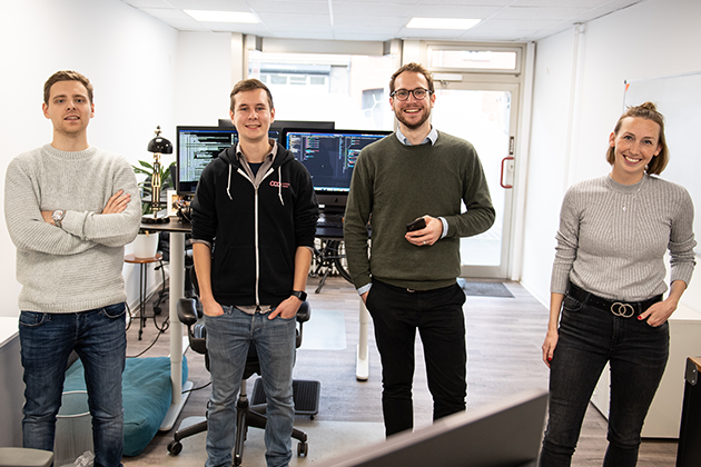 Tricode Team: Front-End Developer Nikita Segal, Back- & Front-End Developer Benno Lauther, Medical Interface Designer Kathrin Boersch, Managing Director Jonas Reinhardt